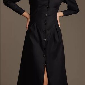 Reformation Black Halia Dress, Size 0